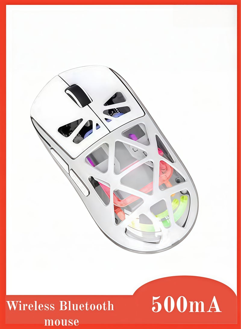 Mouse, wireless Bluetooth mouse, tri-mode Bluetooth wireless gaming mouse, lightweight and non-slip, PixArt PAW3311 sensor, 22K DPI, supports Bluetooth/2.4GHz/wired connection, suitable for PC/MAC. - Image 1